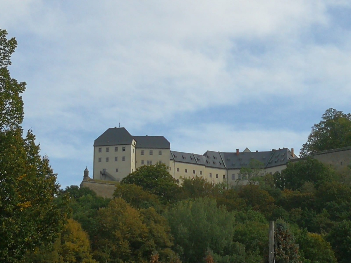 Wolfgangs Blick zur Festung Königstein 