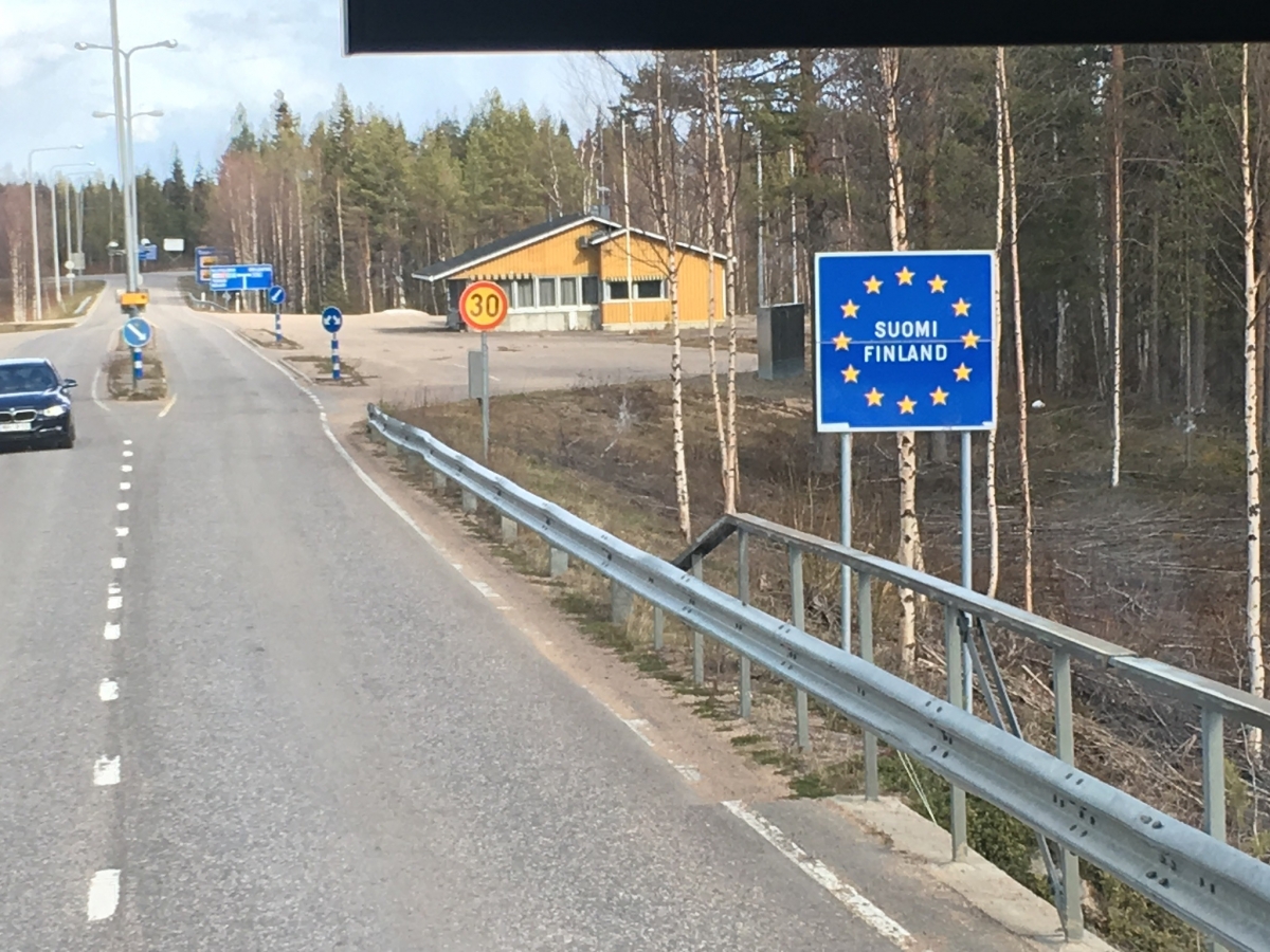 Grenzübergang nach Finnland 