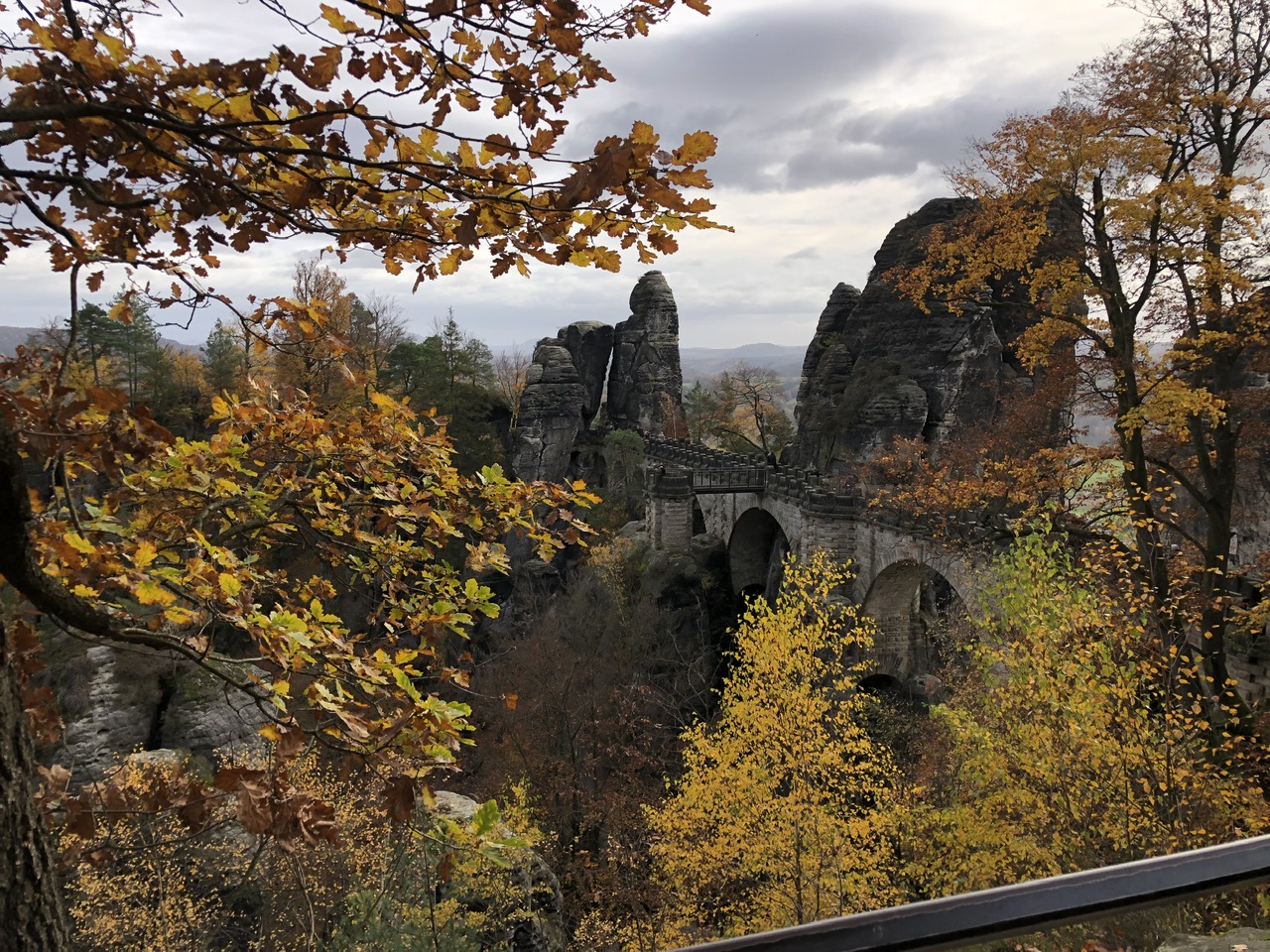 Blick zur Basteibrücke 